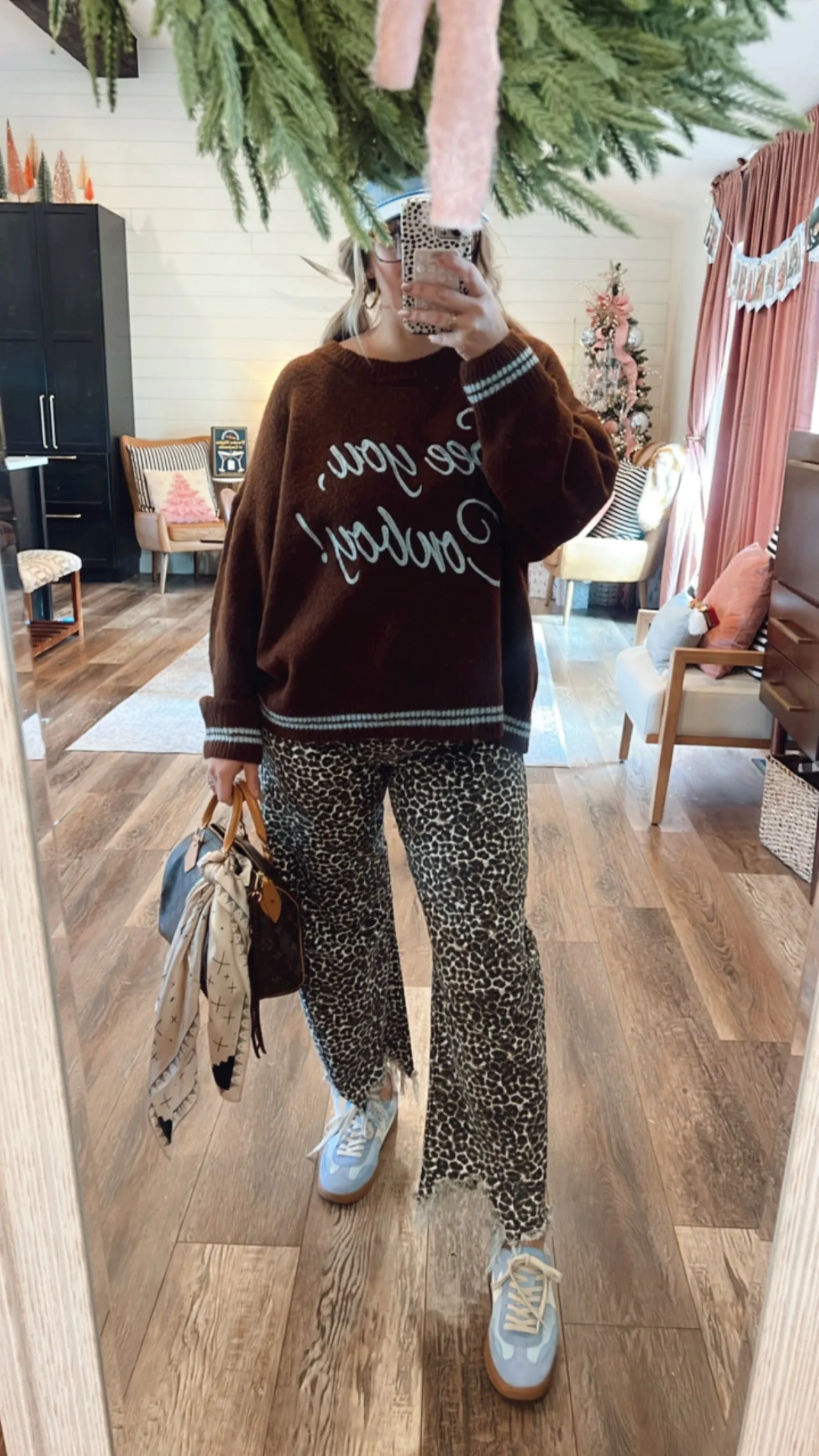See You Cowboy Knit Sweater - Chocolate Brown