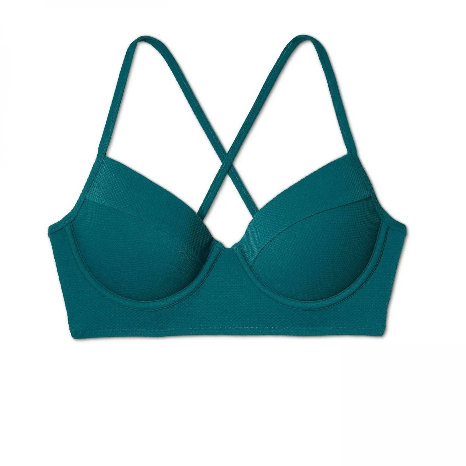 Shade & Shore Women's Cabana Light Lift Pique Bikini Top