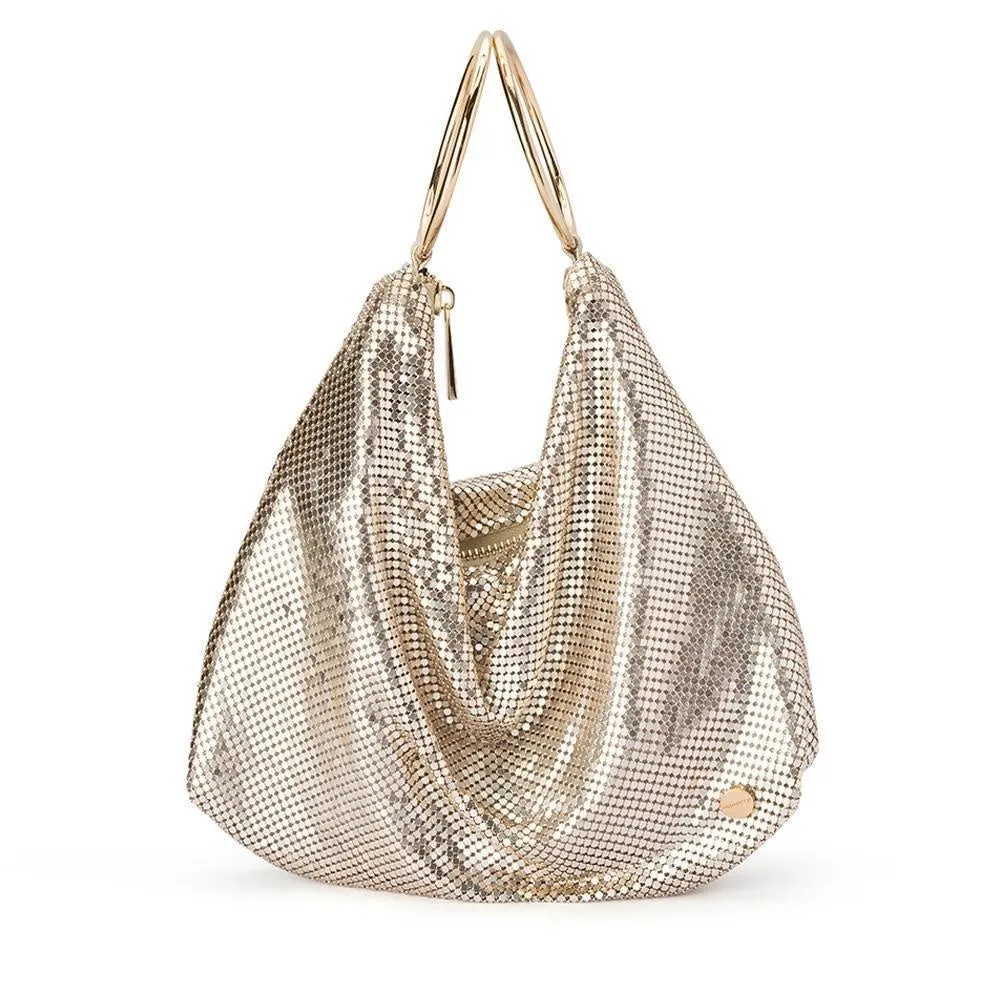 Shar Mesh Convertible Bag - Gold