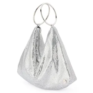 Shar Mesh Convertible Bag - Silver