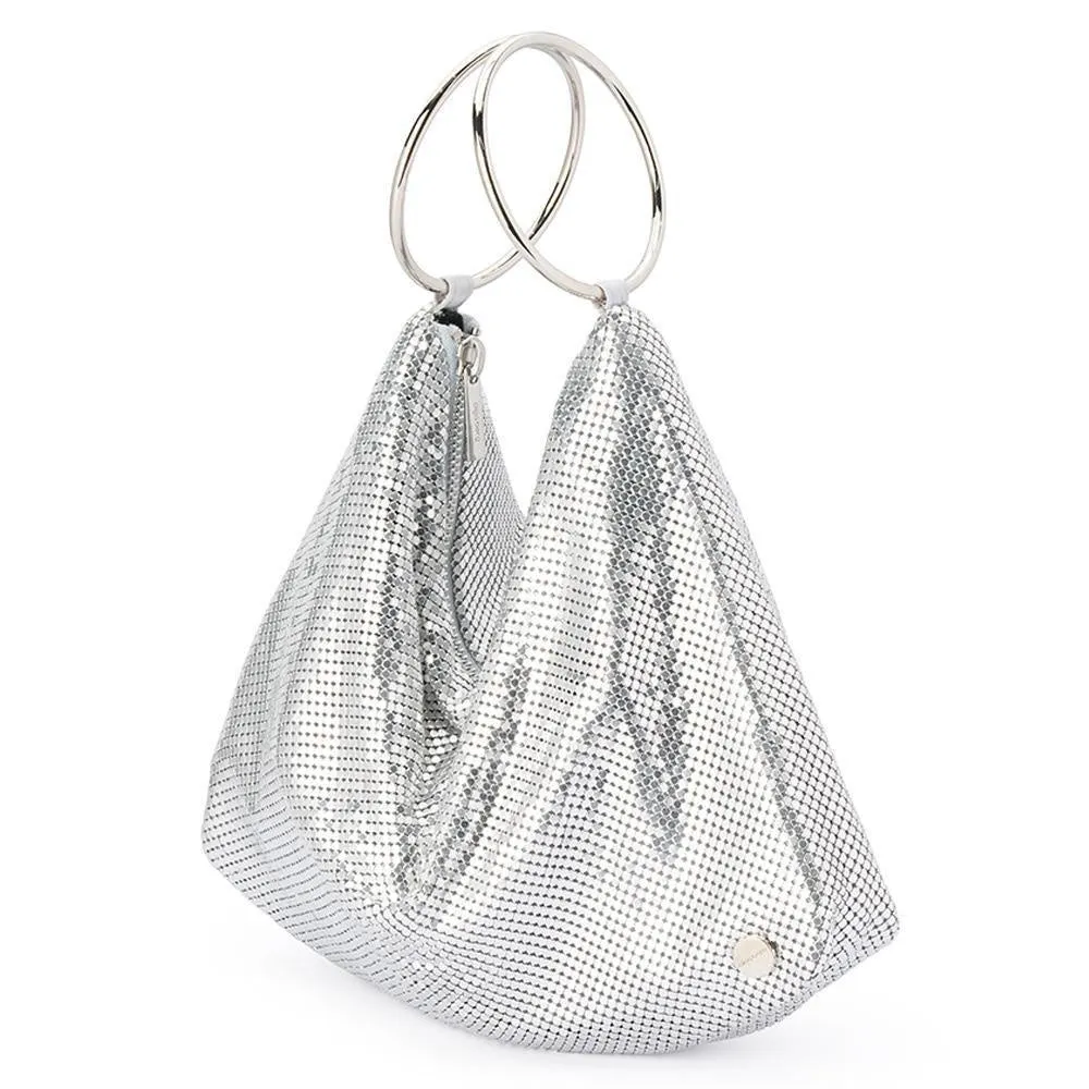 Shar Mesh Convertible Bag - Silver