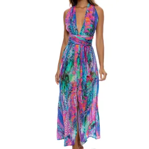 SHE'S ELECTRIC - Convertible Maxi Dress