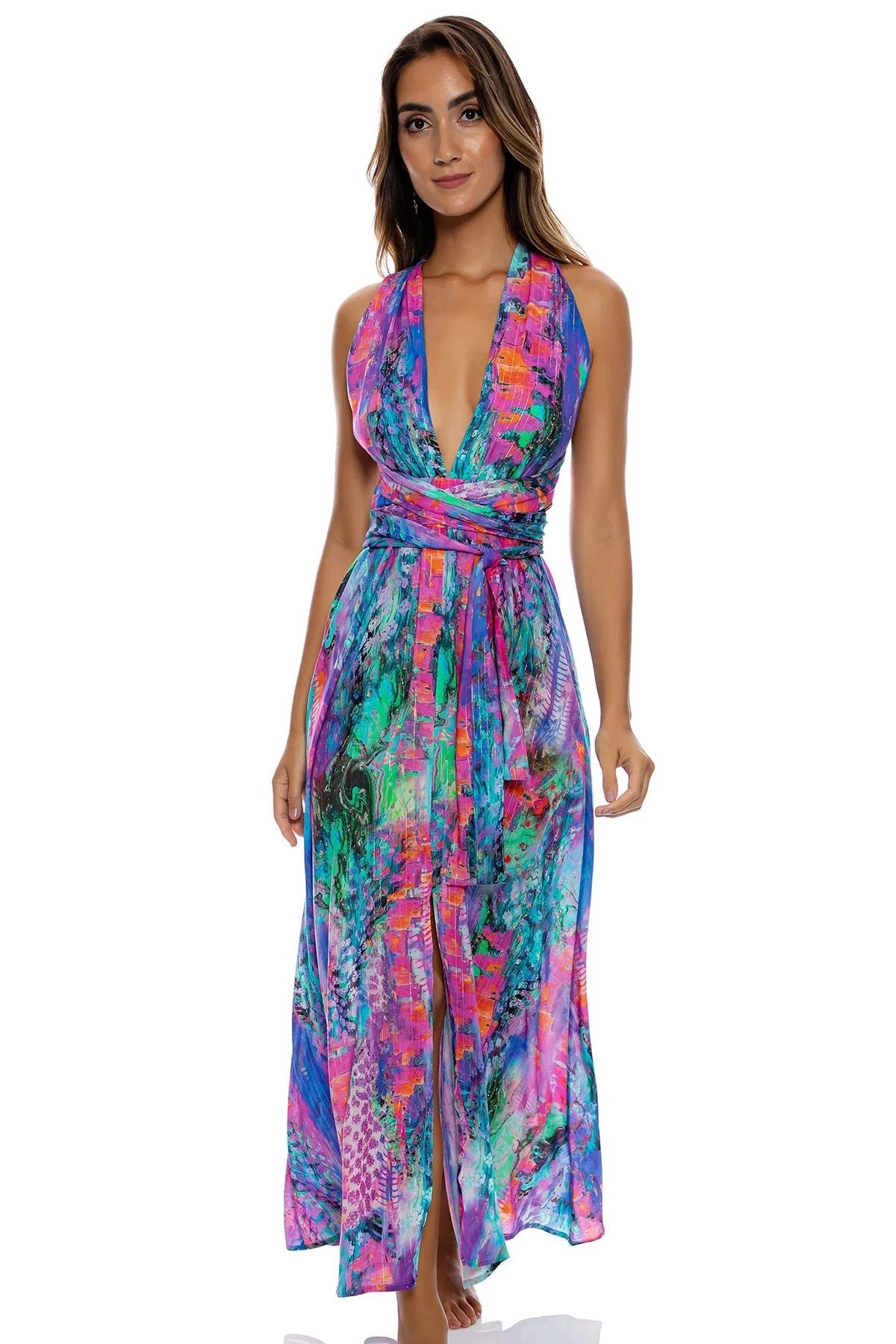 SHE'S ELECTRIC - Convertible Maxi Dress