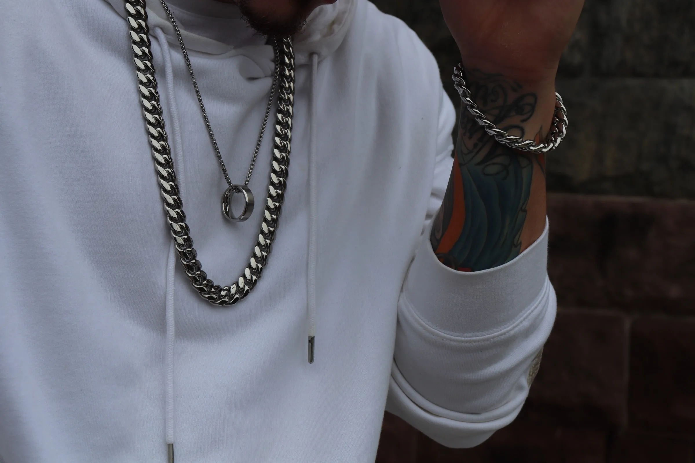 SILVER CUBAN LINK