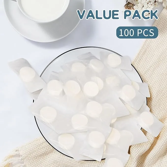 Simfree 100PCS Compressed Towel,Disposable Face Compressed Towel,Disposable Portable Face Towel Mini Tablets Cotton Coin Tissue for Travel,Camping,Hiking,Sports, Home Compressed Hand Wipes(Blue)