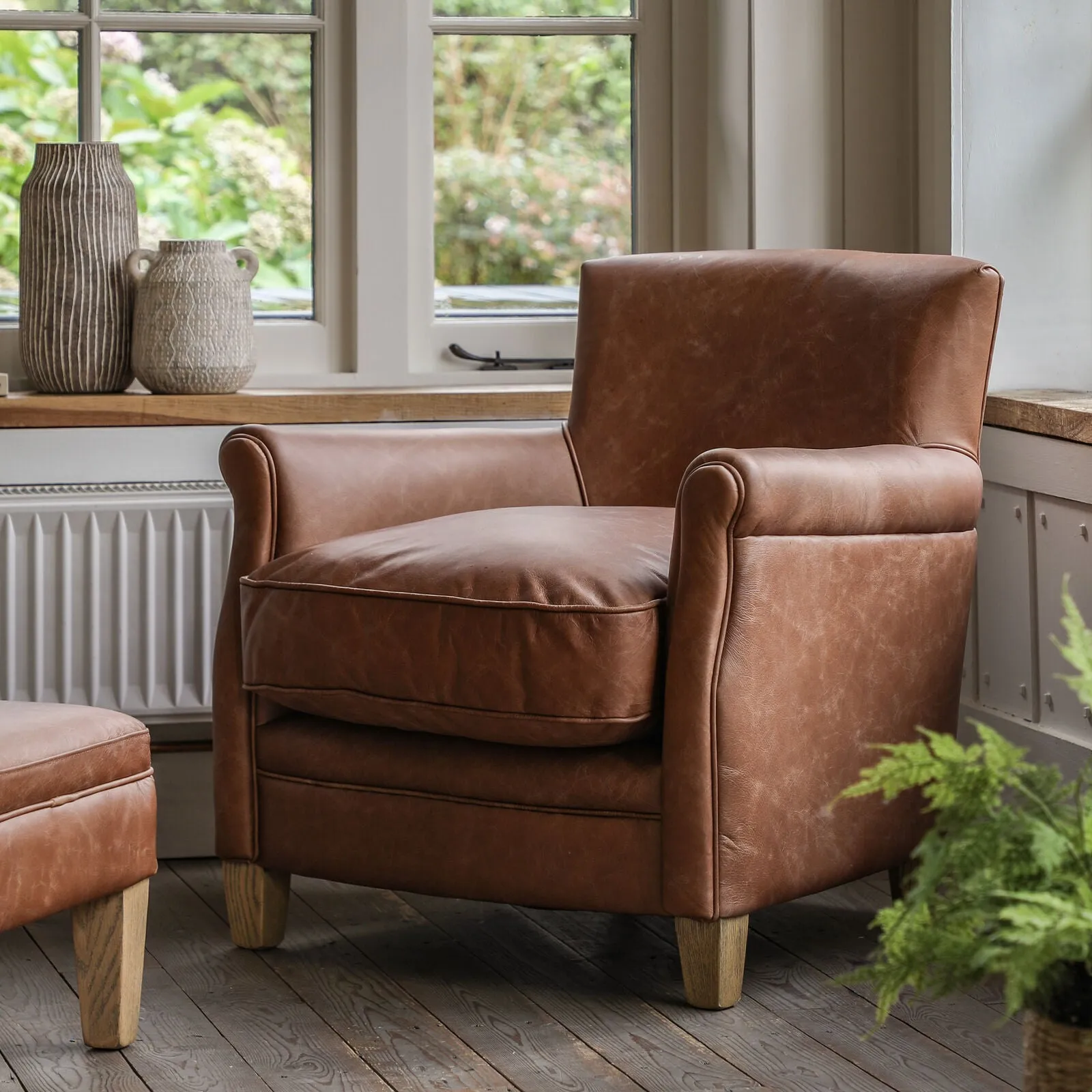 Sir Alfred Vintage Leather Armchair
