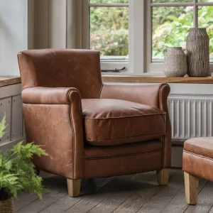 Sir Alfred Vintage Leather Armchair