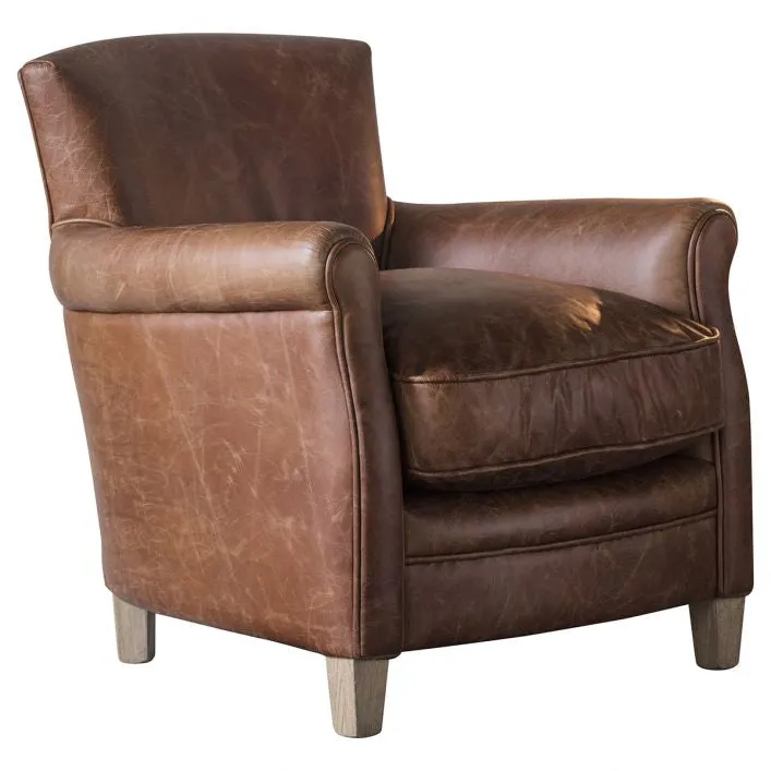 Sir Alfred Vintage Leather Armchair