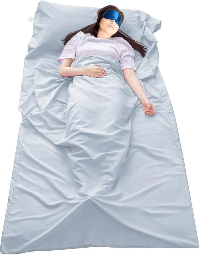 Sleeping Bag Liner Camping Travel Home Bed Sheet Lightweight Breathable Hotel Compact Sacks