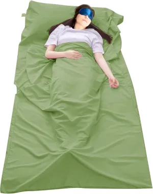 Sleeping Bag Liner Camping Travel Home Bed Sheet Lightweight Breathable Hotel Compact Sacks