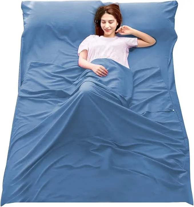 Sleeping Bag Liner Camping Travel Home Bed Sheet Lightweight Breathable Hotel Compact Sacks