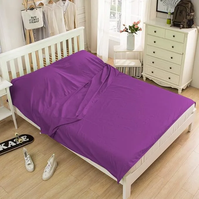 Sleeping Bag Liner Camping Travel Home Bed Sheet Lightweight Breathable Hotel Compact Sacks