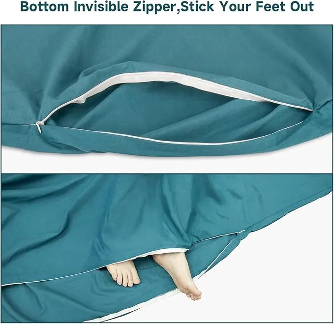 Sleeping Bag Liner,Travel Sheets & Adult Sleep Sack for Backpacking,Hotels & Hostels,Lightweight Single Camping Sleeping Bag Liners for Travel