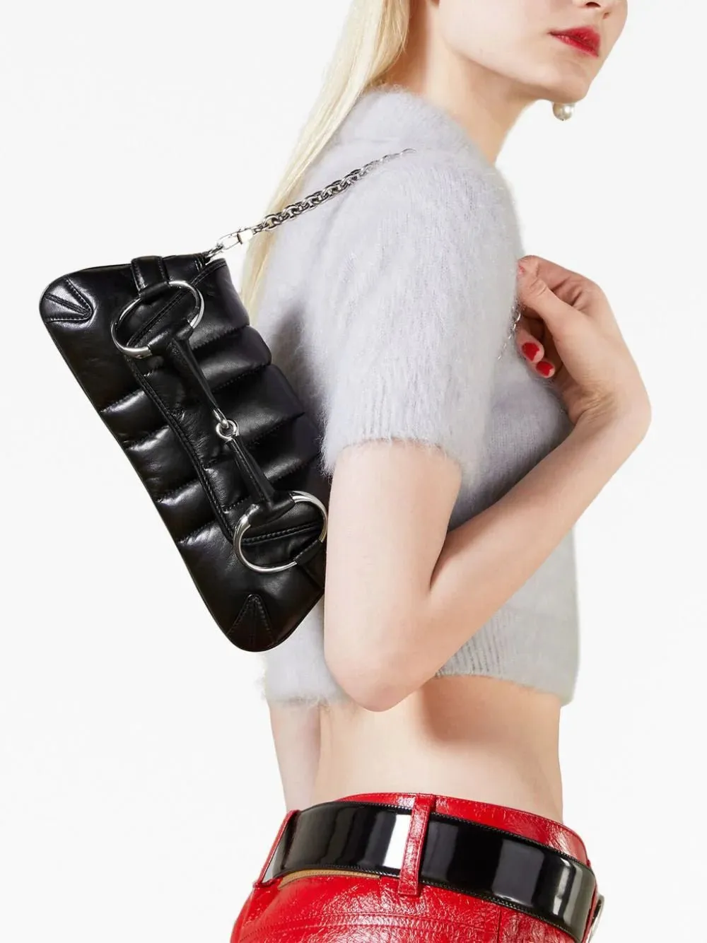 Small Horsebit Chain Shoulder Bag