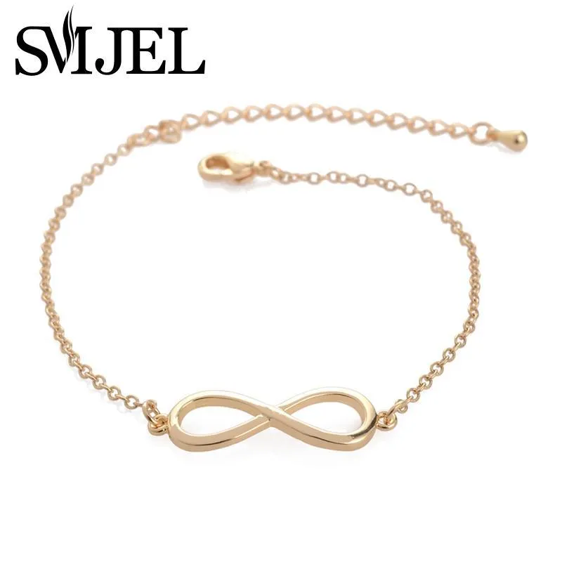 SMJEL Fashion Infinity Bracelet Femme Simple Love Bracelets for Women Bridesmaid Jewelry Gifts Pulseras mujer bijoux femme