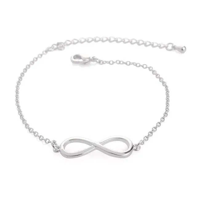 SMJEL Fashion Infinity Bracelet Femme Simple Love Bracelets for Women Bridesmaid Jewelry Gifts Pulseras mujer bijoux femme