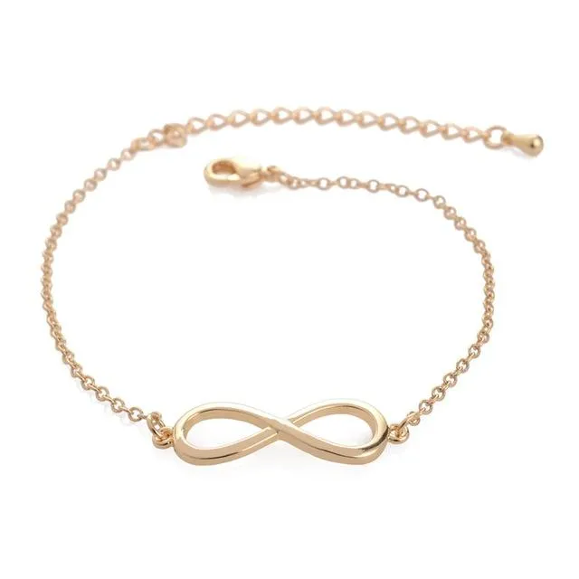 SMJEL Fashion Infinity Bracelet Femme Simple Love Bracelets for Women Bridesmaid Jewelry Gifts Pulseras mujer bijoux femme