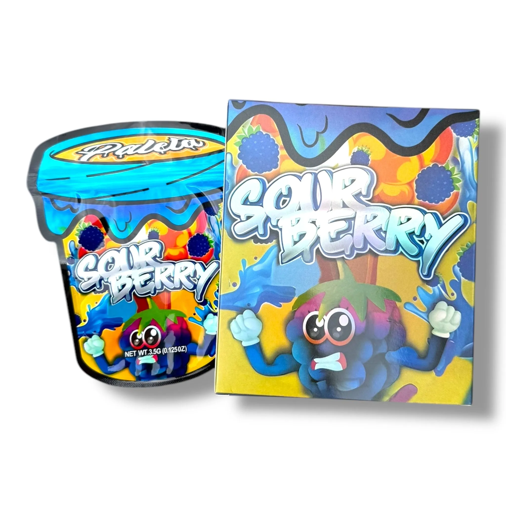 Sour Berry Mylar Bag with Box 3.5 Grams