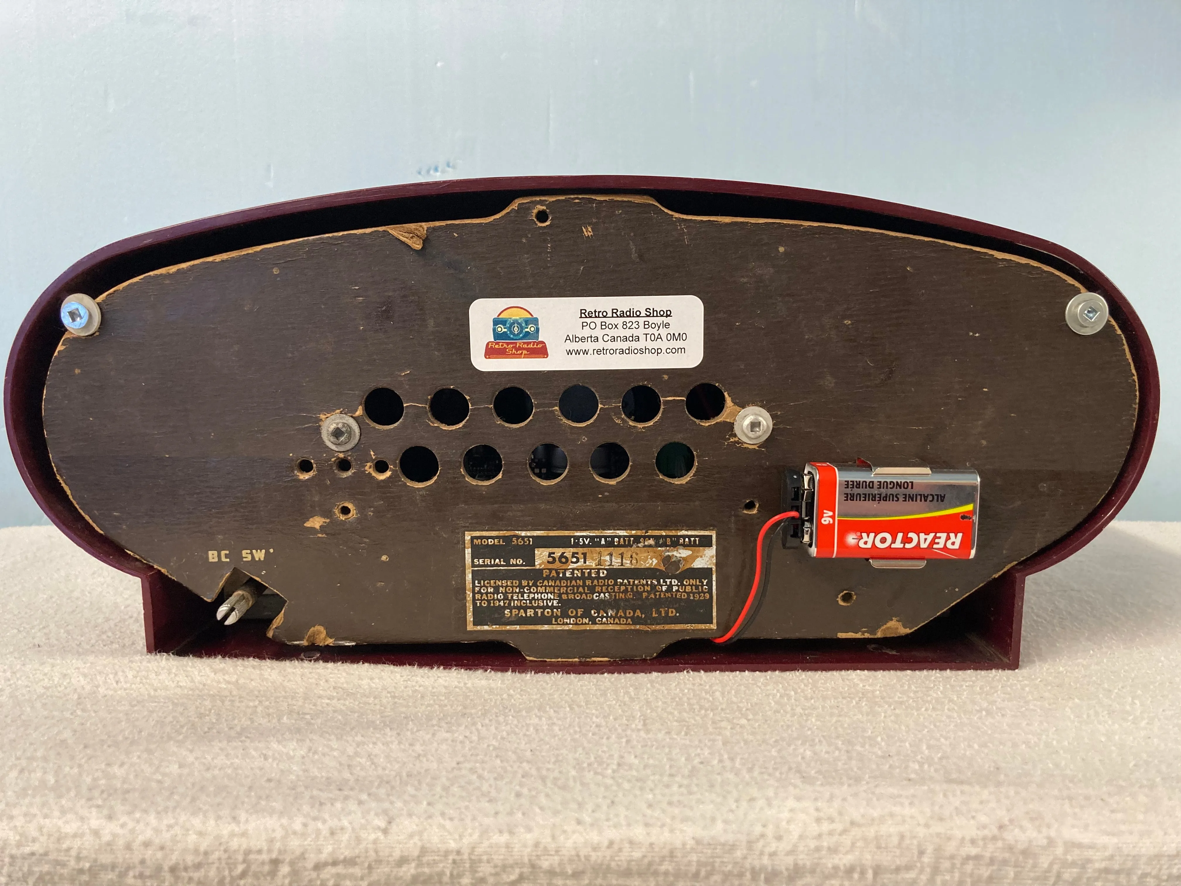 Sparton 5651 “Football” Bluetooth Speaker With FM Option