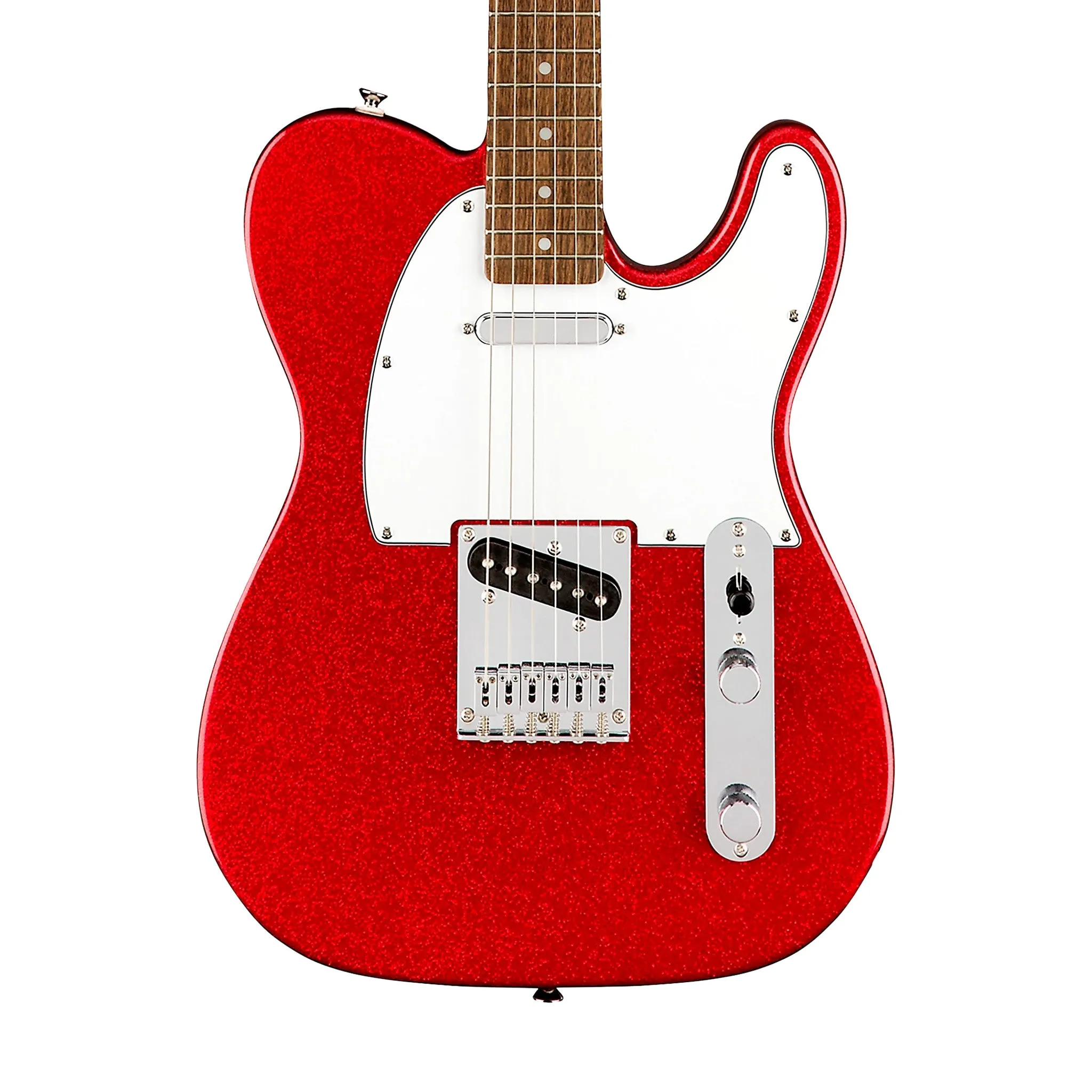 Squier FSR Bullet Telecaster Electric Guitar, Laurel FB, Red Sparkle