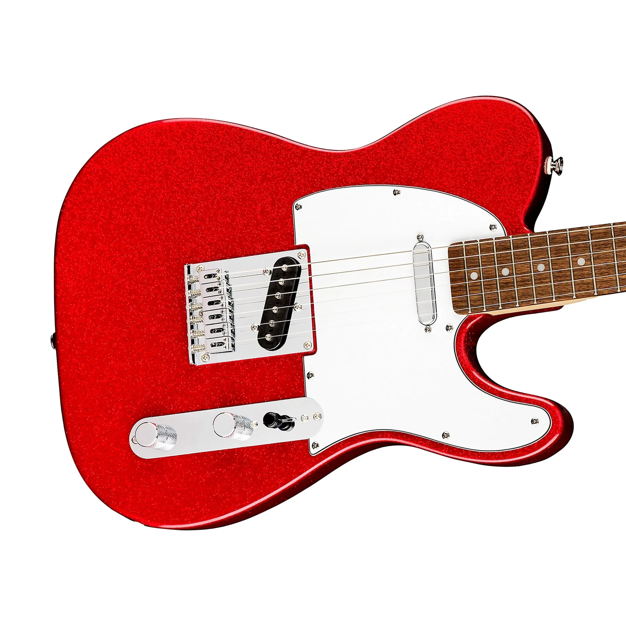 Squier FSR Bullet Telecaster Electric Guitar, Laurel FB, Red Sparkle