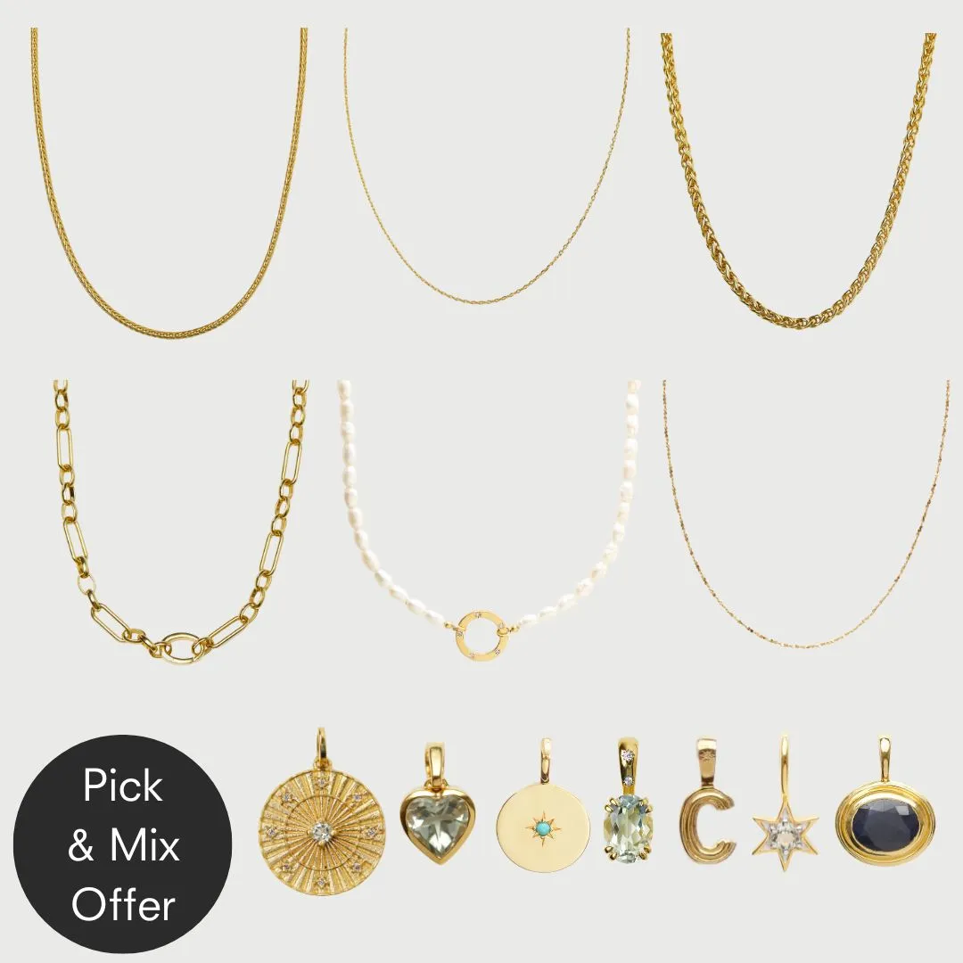 Star Set Birthstone Coin Pendant