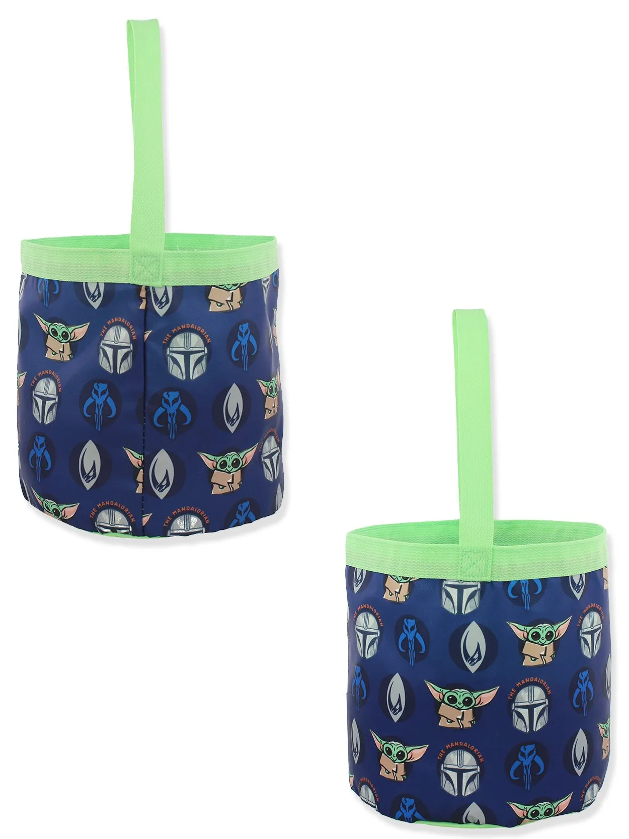 Star Wars Mandalorian Yoda Collapsible Nylon Basket Tote Bag