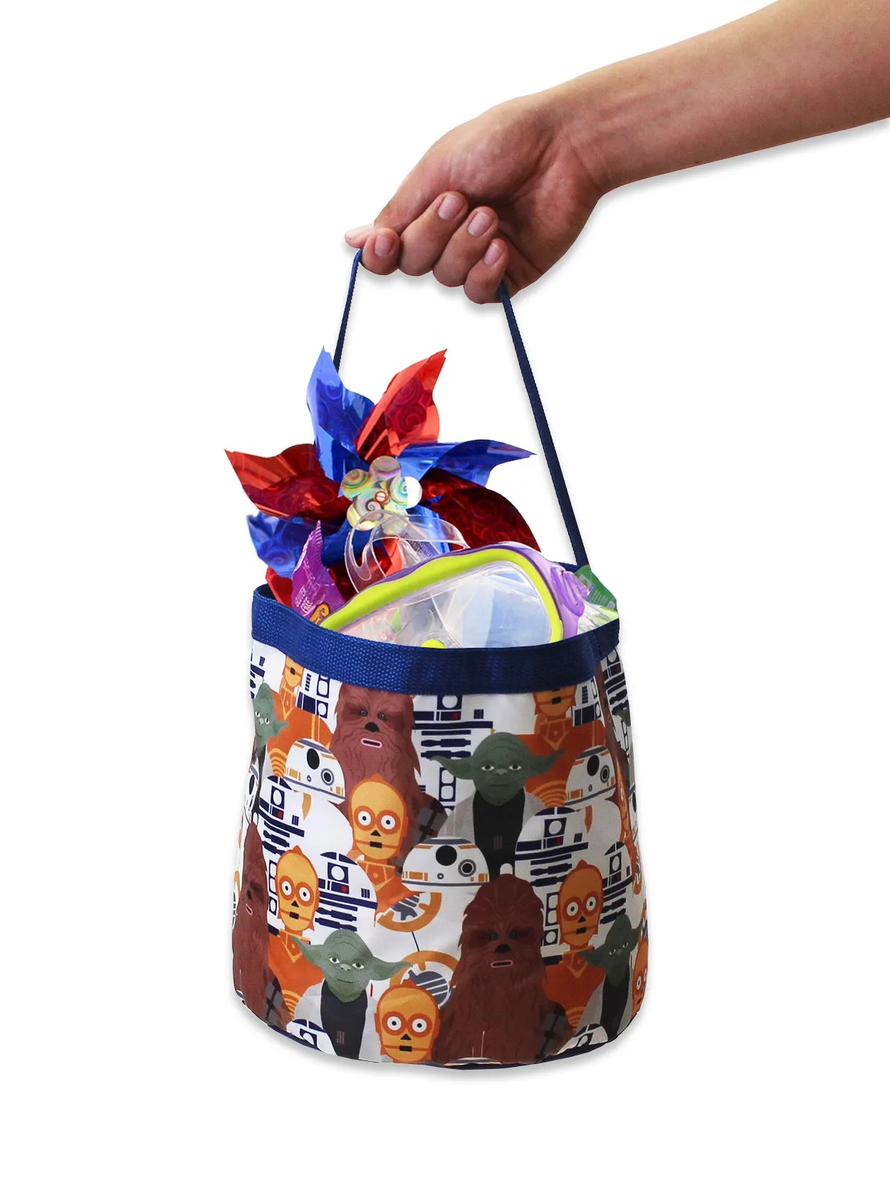 Star Wars Yoda Collapsible Nylon Basket Tote Bag