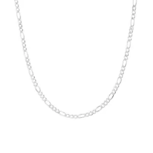 Sterling Silver 20" 3.8mm Italian Figaro Link Chain