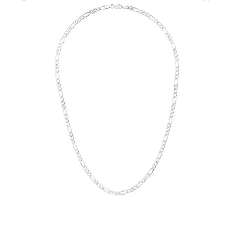 Sterling Silver 20" 3.8mm Italian Figaro Link Chain