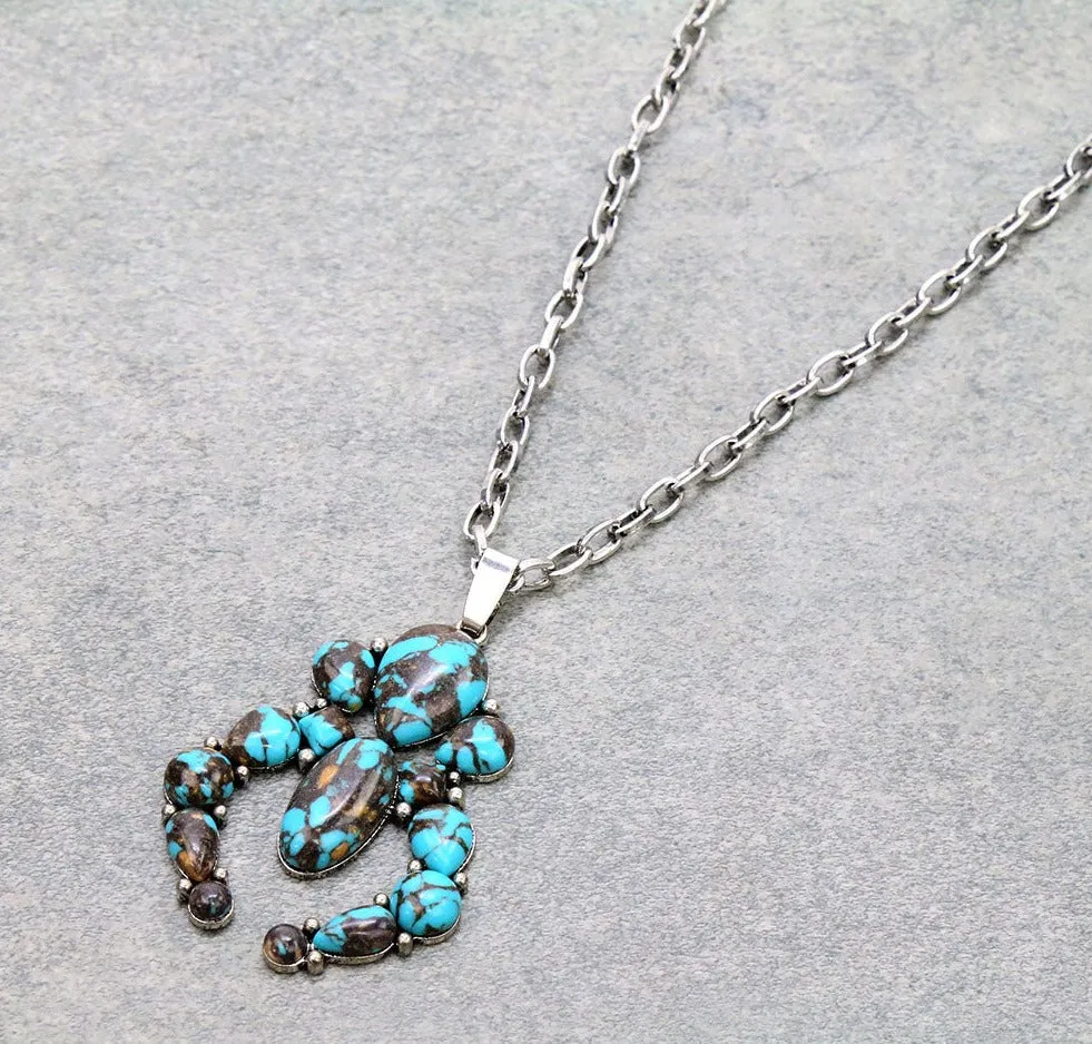 Stevie Teardrop & Naja Fashion Necklace - 18"