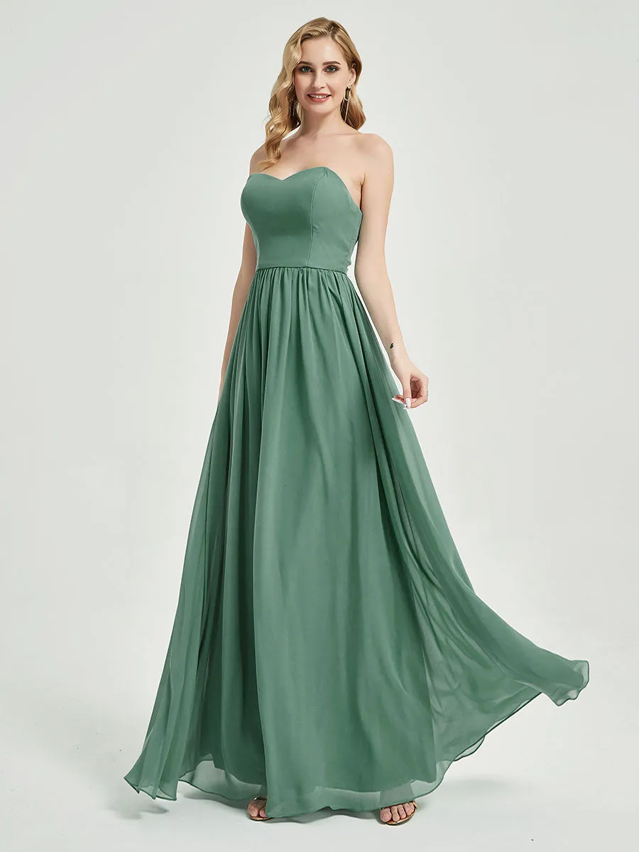 Stormy 3 In 1 Detachable Straps Convertible Chiffon Bridesmaid Dress