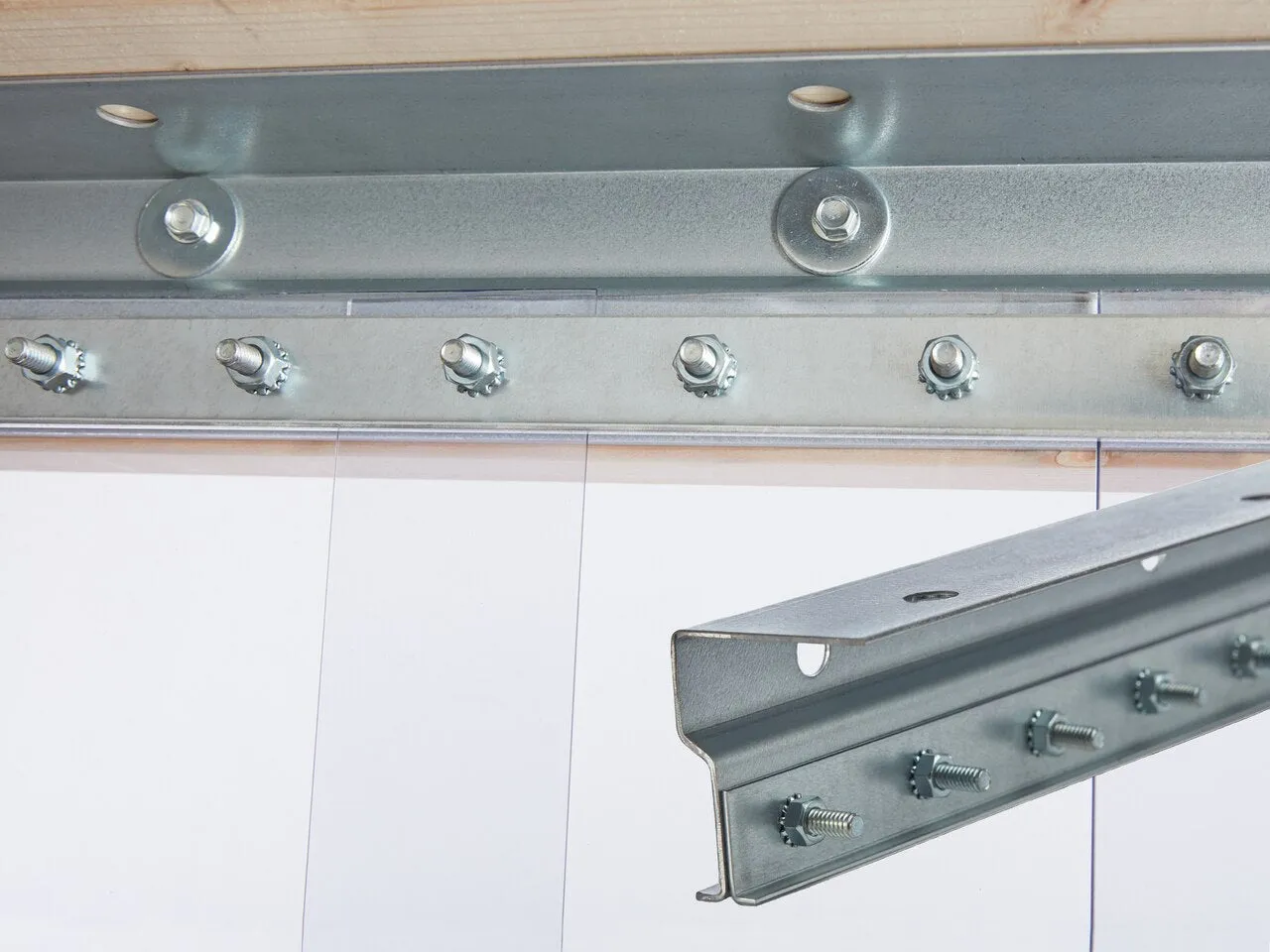Strip Curtain Door Hanger 3FT  Hardware Steel