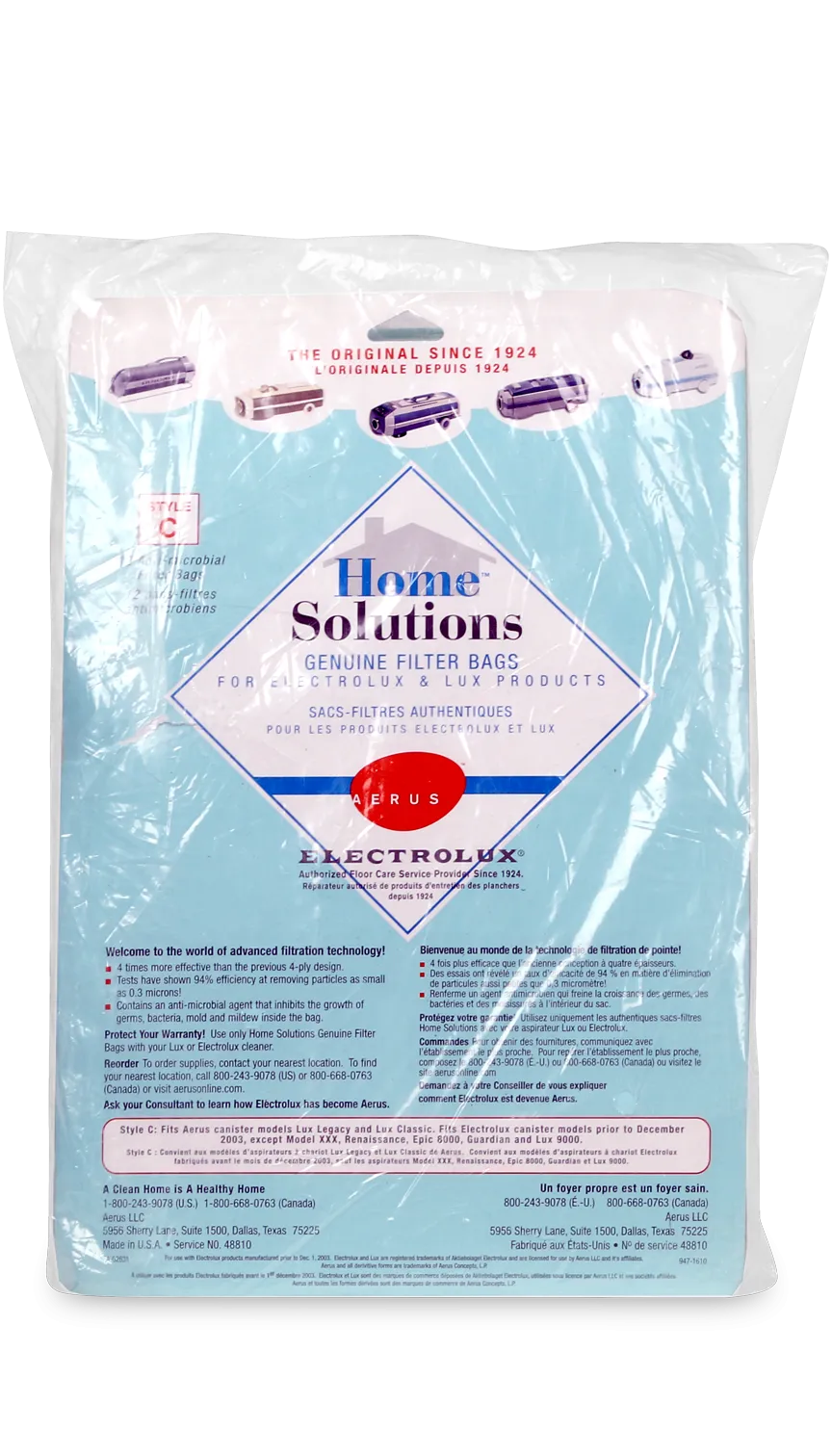 (Style C) Home Solutions™ Genuine Filter Bags