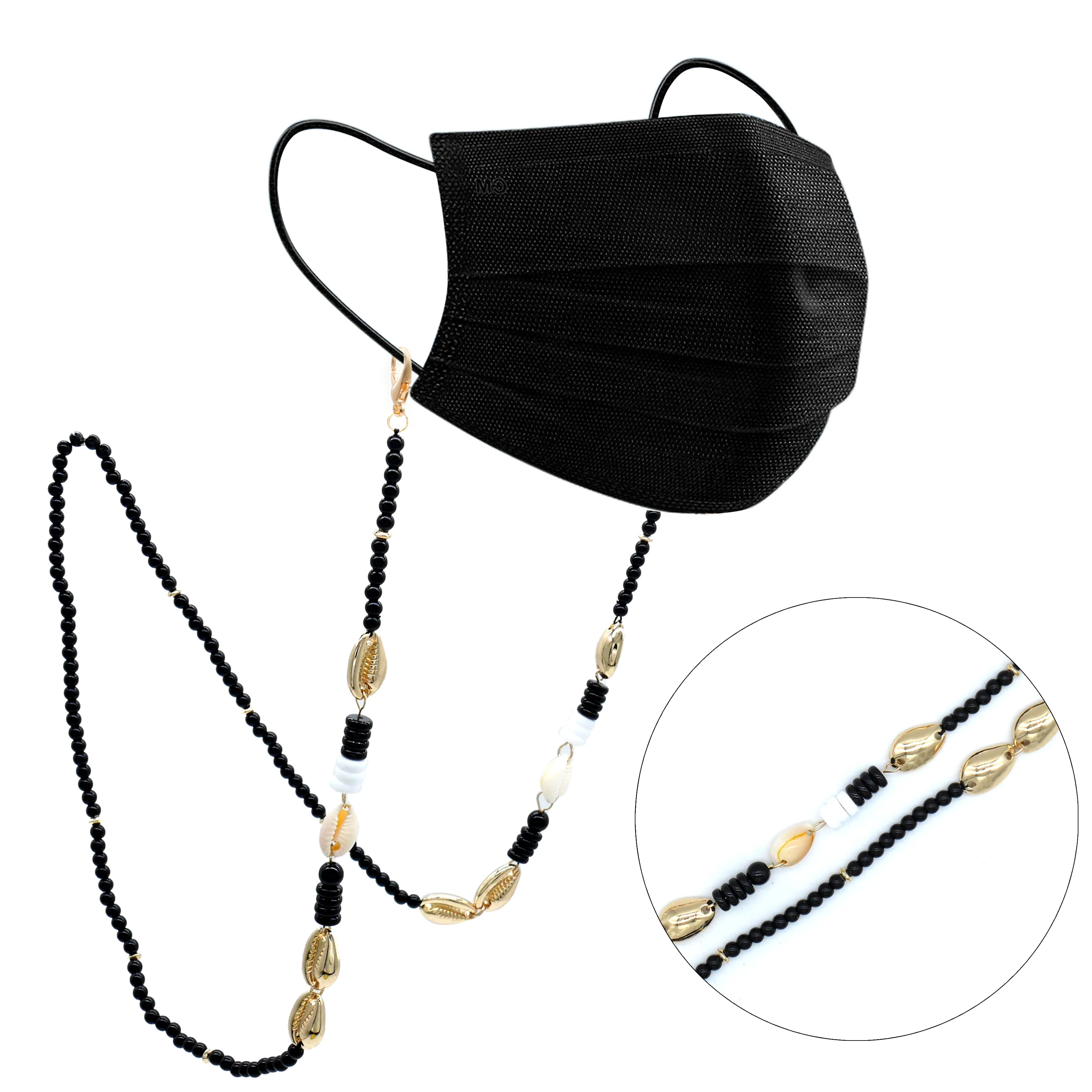 sunglasses chains & masks chains - beads & shells