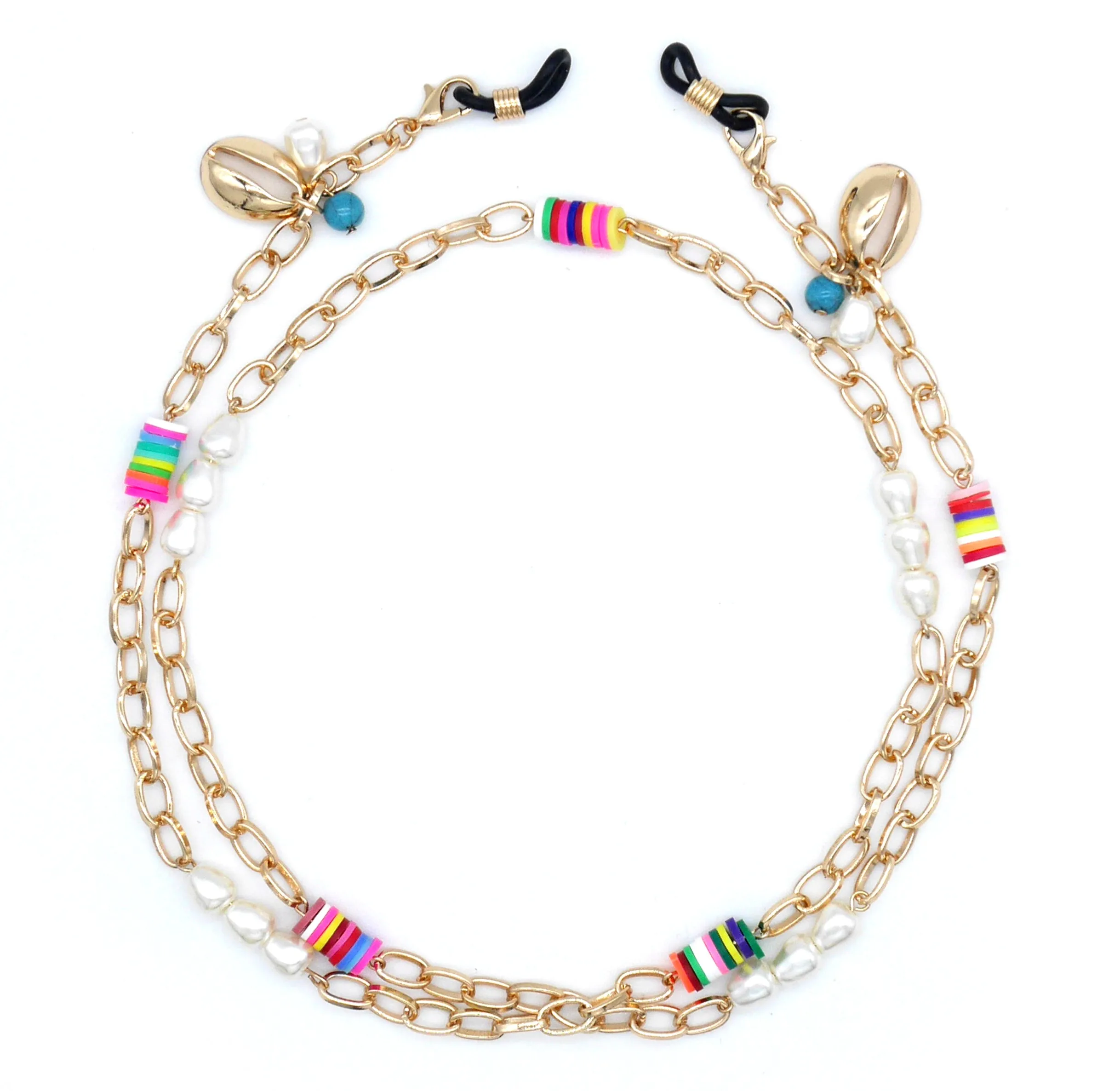 sunglasses chains & masks chains - beads & shells