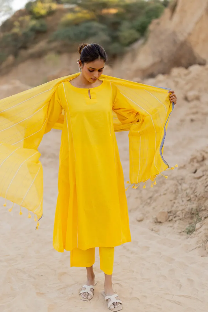 Sunshine Yellow Kurta Set