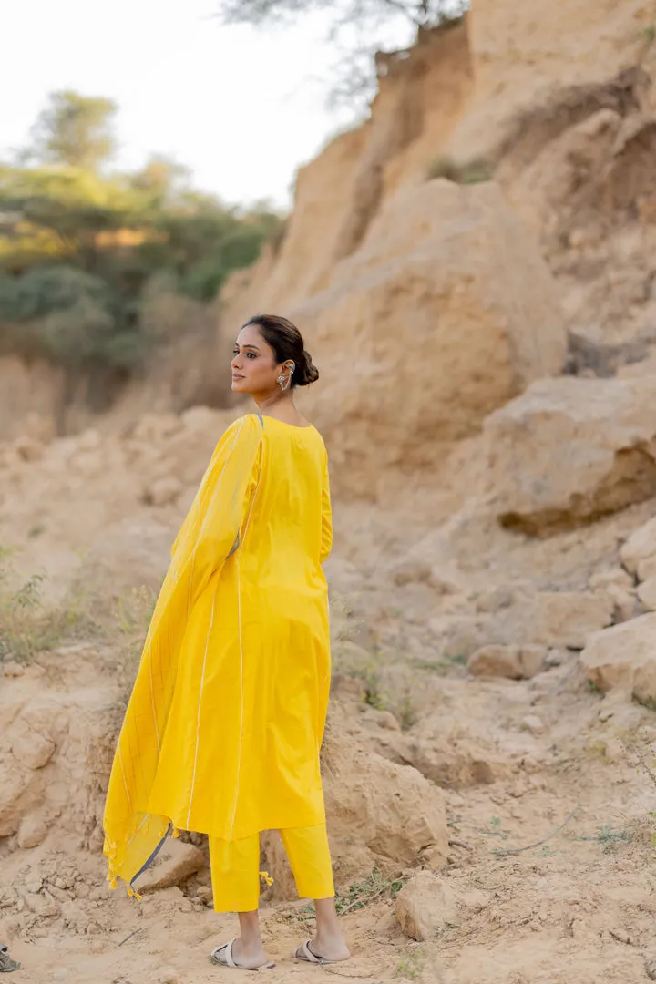 Sunshine Yellow Kurta Set