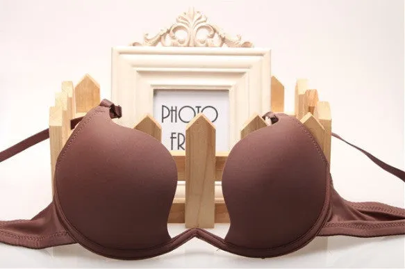 Super Low Cut Push Up Backless Bra