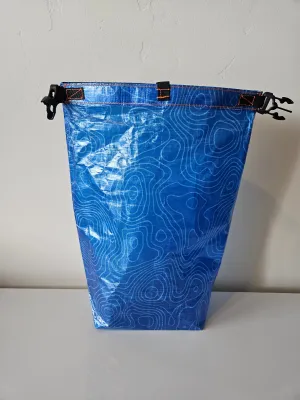 Superlight Small Dry Bag - Topo Map Dyneema