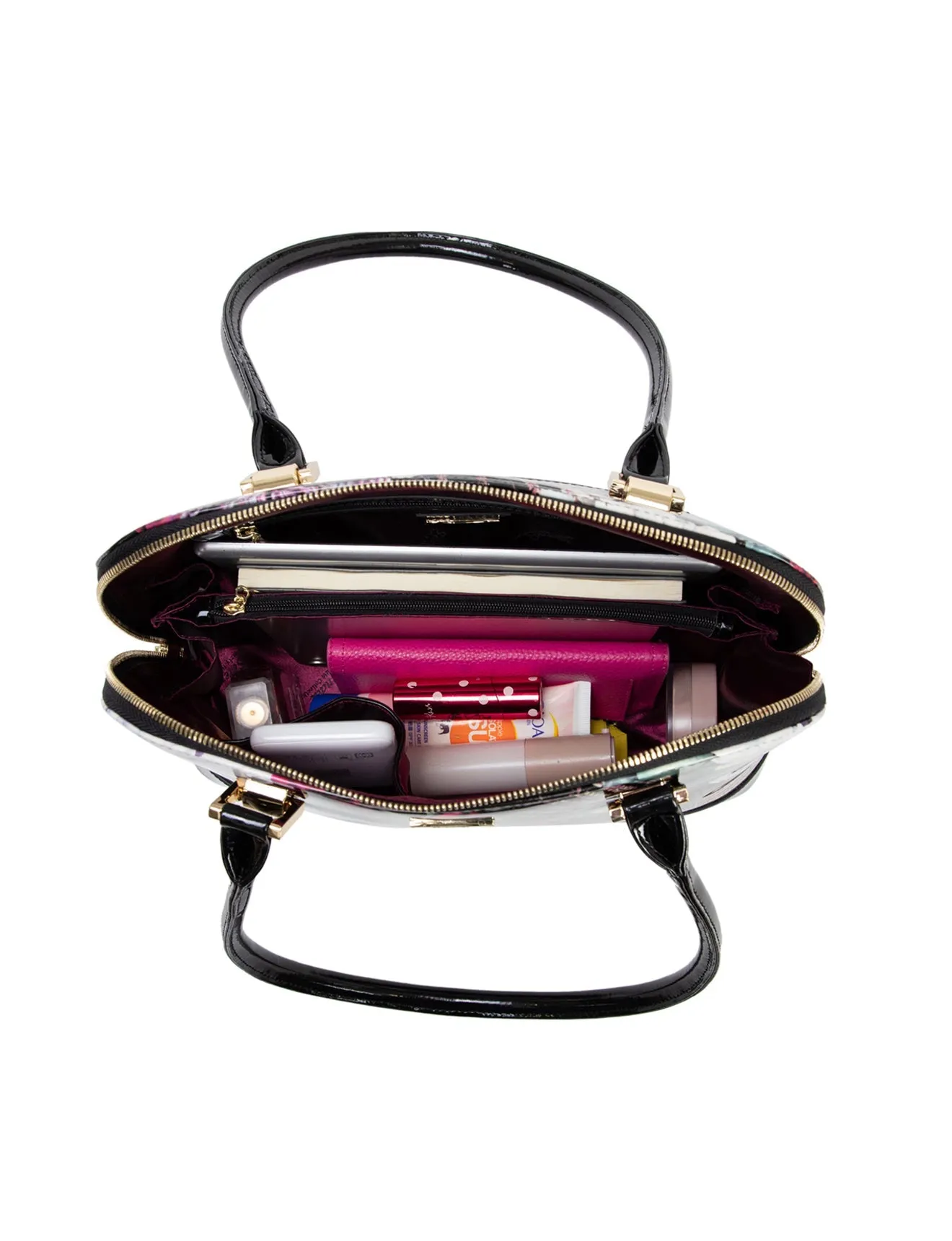 SUSANA PATENT LEATHER HANDBAG- SN73-0758