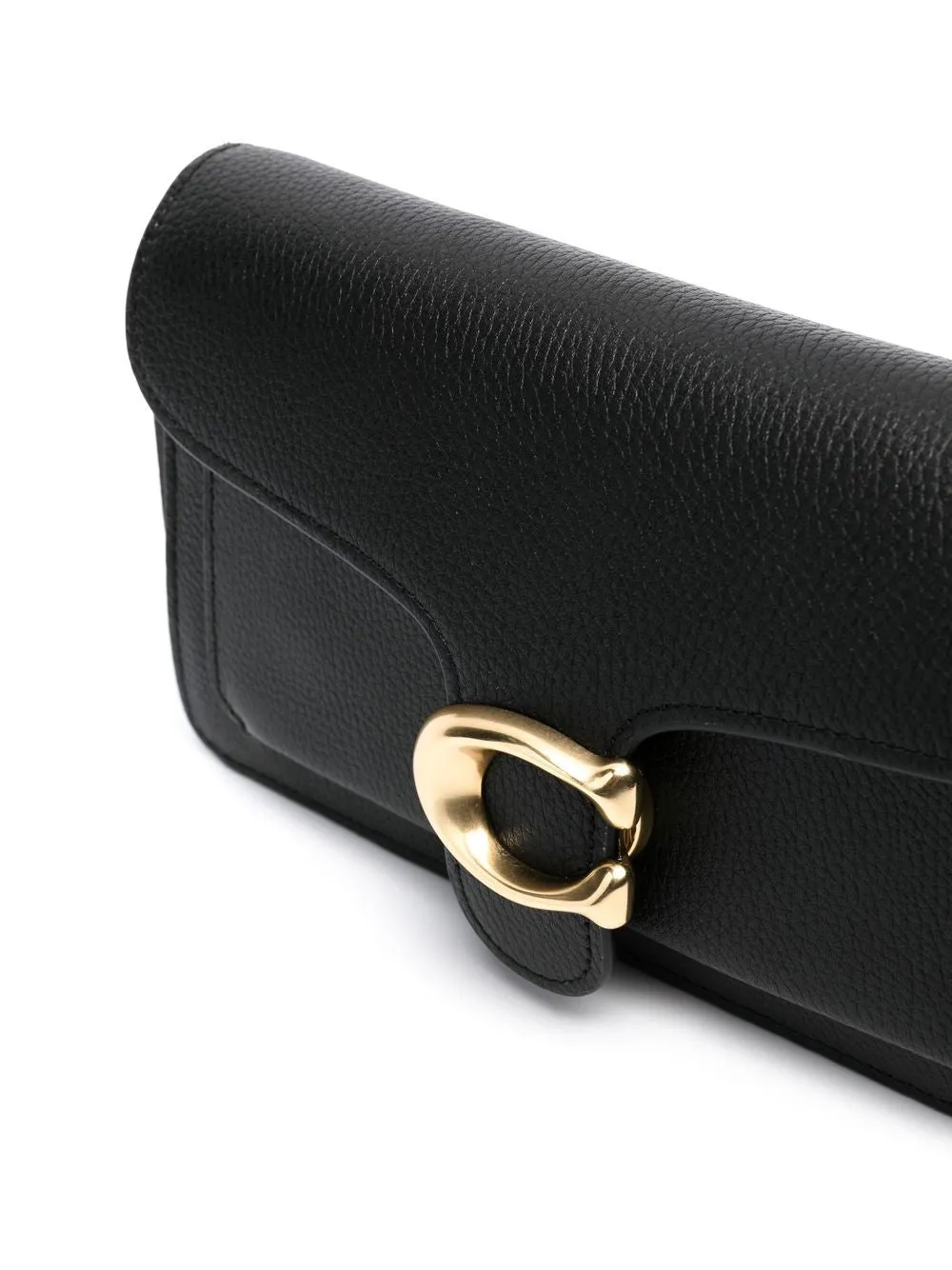 Tabby chain leather clutch
