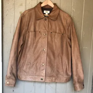 Talbots vintage leather jacket