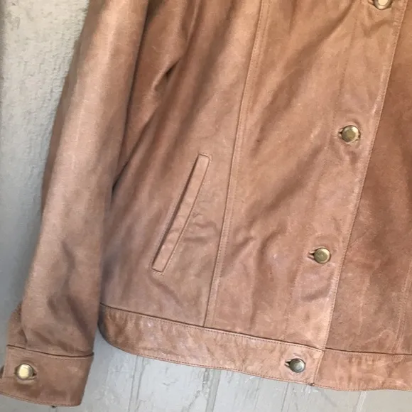 Talbots vintage leather jacket