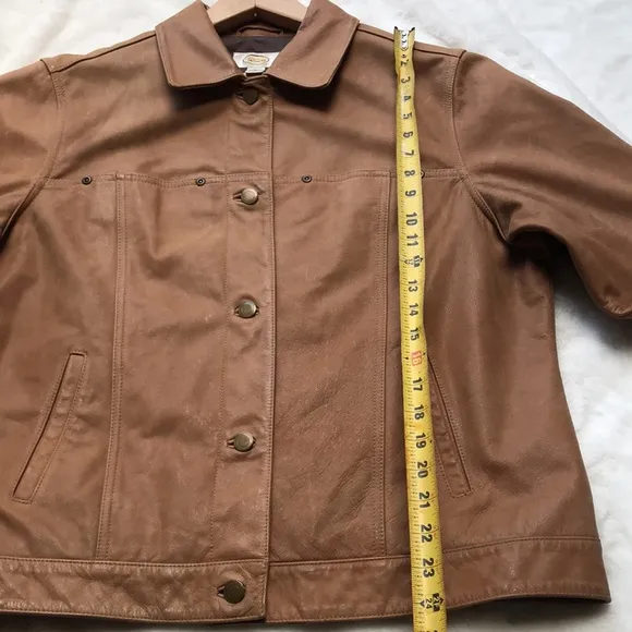 Talbots vintage leather jacket
