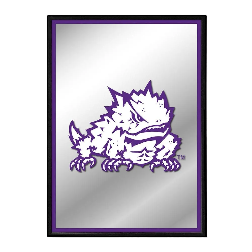 TCU Horned Frogs: Mascot - Framed Mirrored Wall Sign