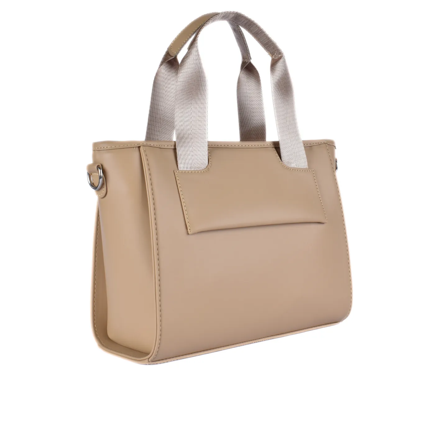Textured Leather Top Handle Bag