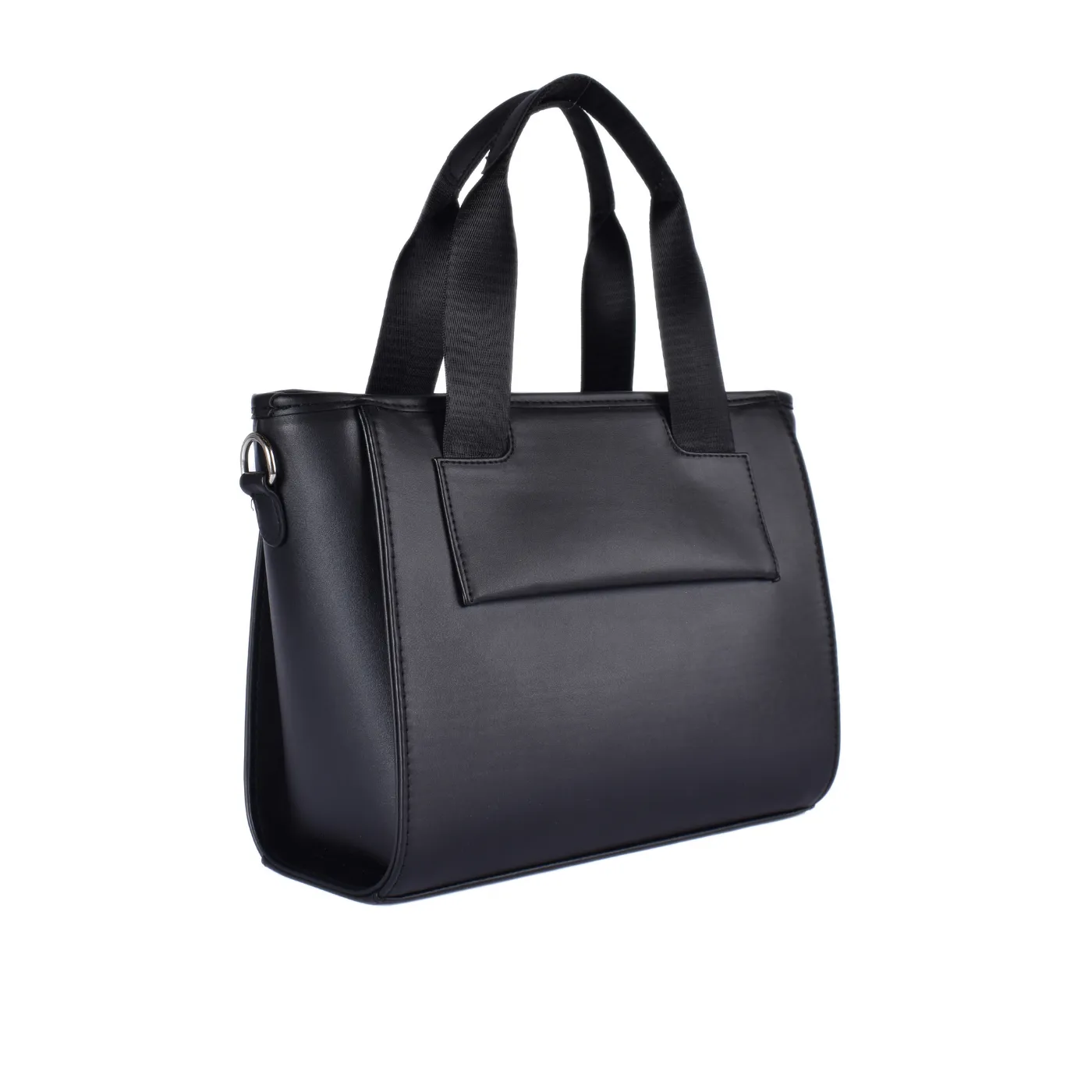 Textured Leather Top Handle Bag