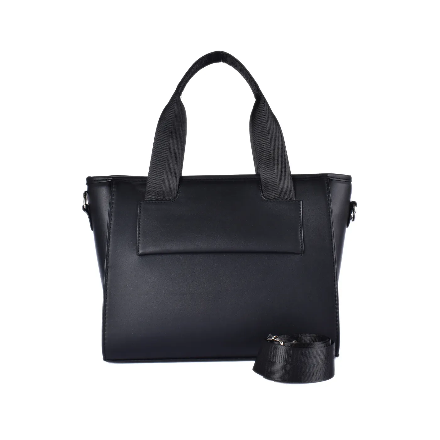 Textured Leather Top Handle Bag