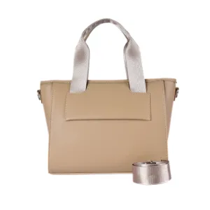 Textured Leather Top Handle Bag